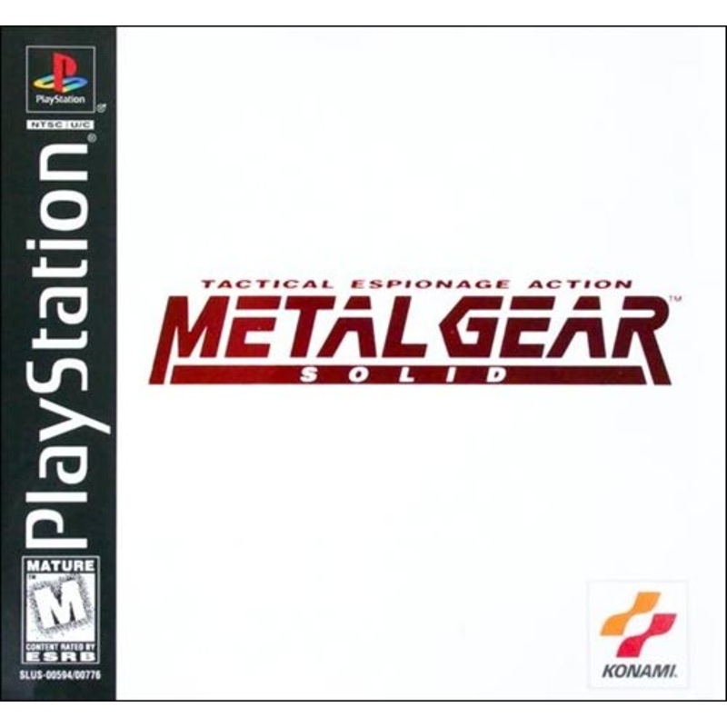 Metal Gear Solid Black Label No Manual PS1 Used