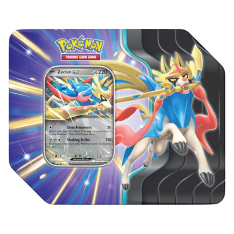 Pokemon 2025 Tin Slashing Legends Zacian New