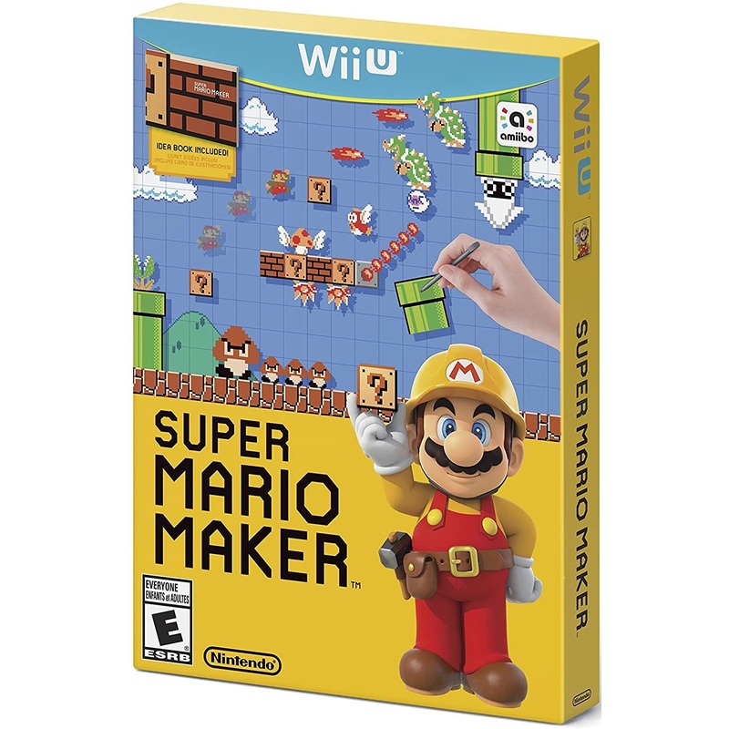 Super Mario Maker With Cardboard Sleeve & Artbook (some damage to outer cardboard) Wii U New