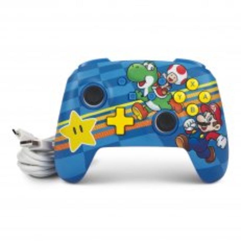 Switch Controller Wired Power A Mario In Mushroom Kingdom New