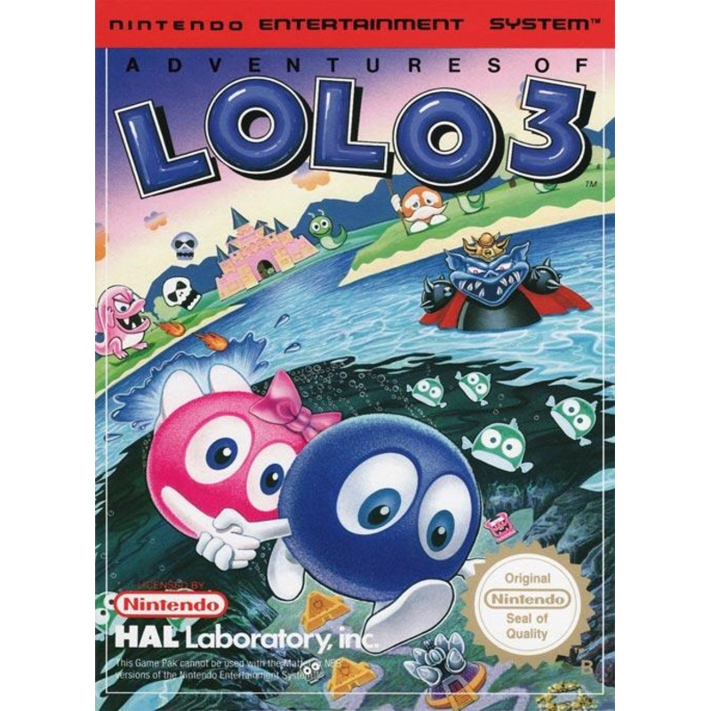 Adventures of Lolo 3 NES Used Cartridge Only