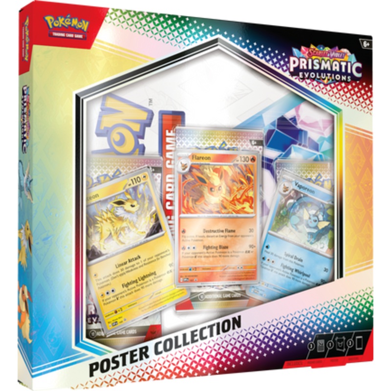 Pokemon Prismatic Evolutions Poster Collection New