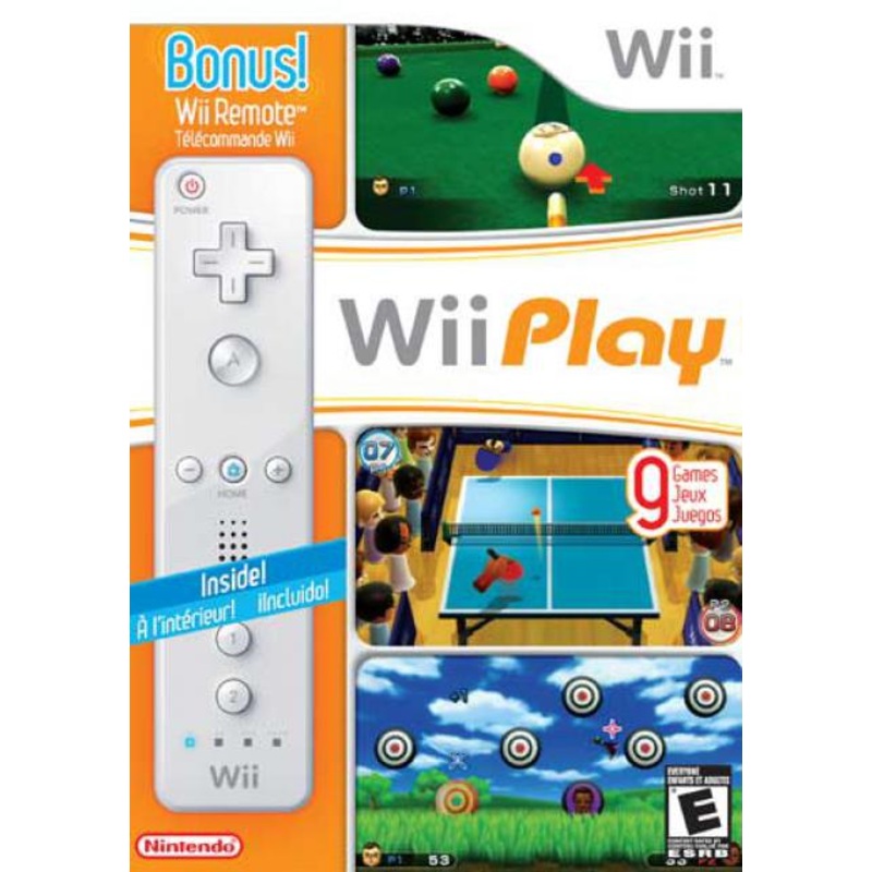 Wii Play Bundle with Game & Wiimote Wii Used