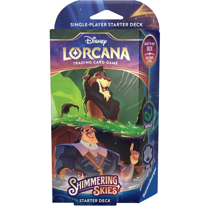 Disney Lorcana Shimmering Skies Starter Deck Scar & Kronk New
