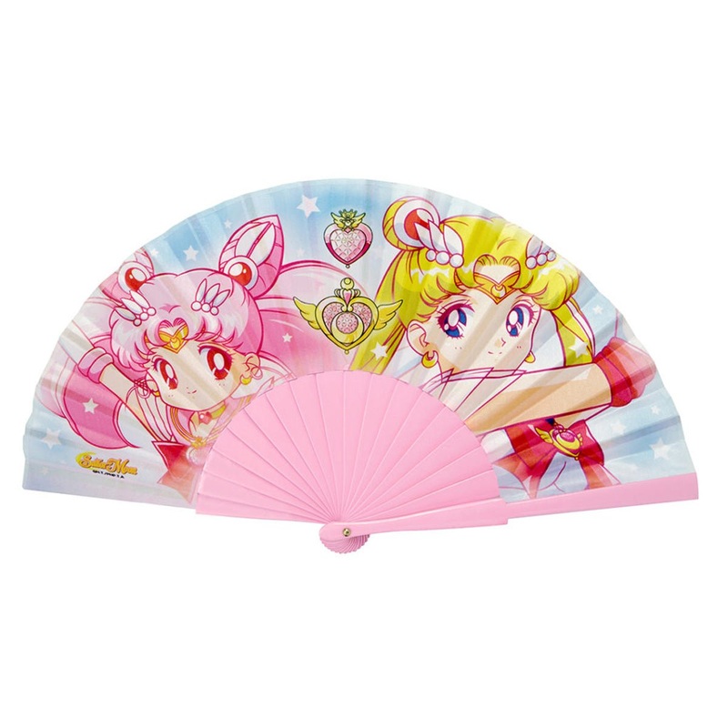 Sailor Moon & Chibi Moon Hand Fan New
