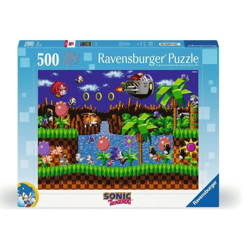 Sonic the Hedgehog 500 Piece Puzzle New