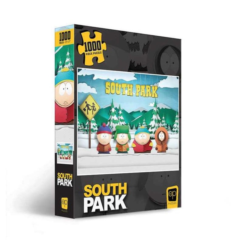 South Park Paper Bus Sign 1000 Piece Puzzle New