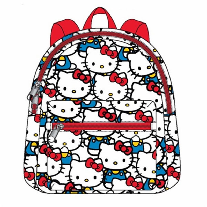 Hello Kitty 10 Pleather Backpack New