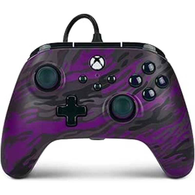 Xbox Series Controller Wired Enhanced Power A Purple Camo New