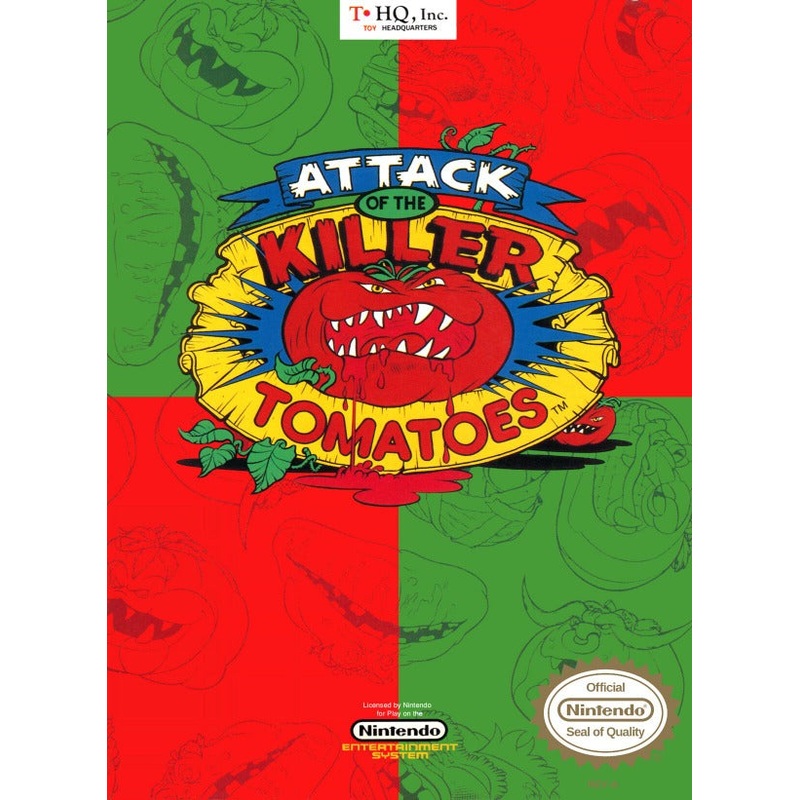 Attack of the Killer Tomatoes NES Used Cartridge Only