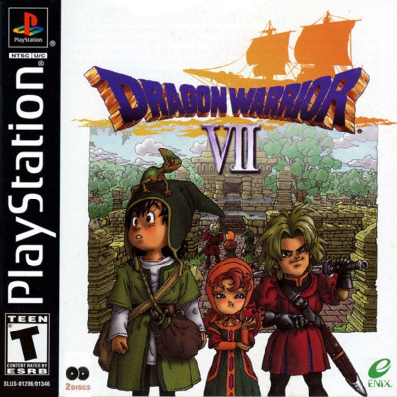 Dragon Warrior VII With Manual PS1 Used