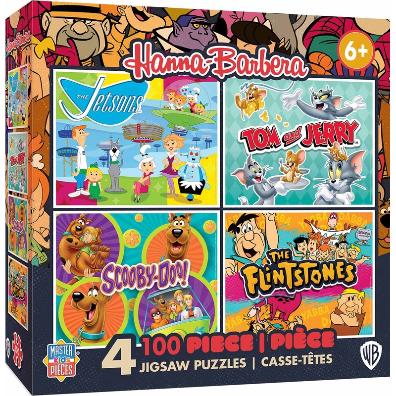 Hanna-Barbera 4 100 Piece Puzzle New
