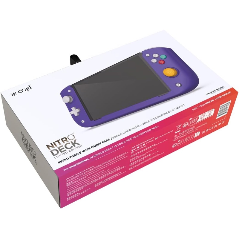 Switch Nitro Deck Controller Deck Retro Purple New