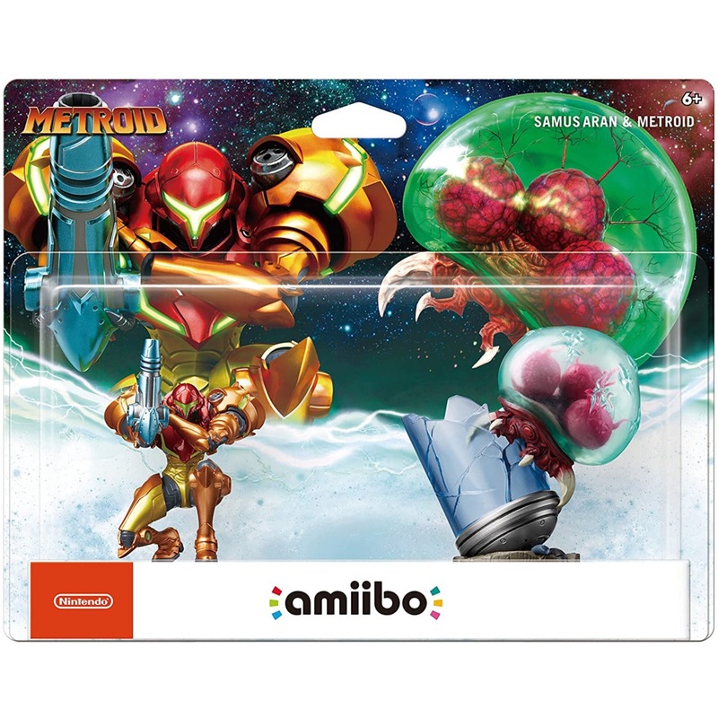 Amiibo Metroid 2 Pack Samus Aran & Metroid Used