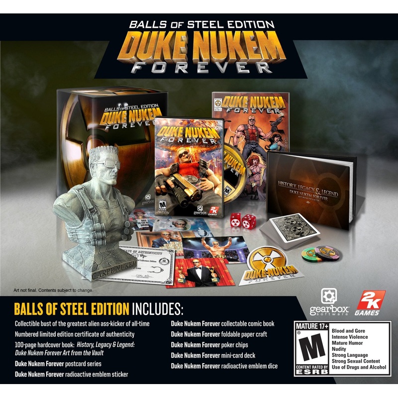Duke Nukem Forever Balls of Steel Edition 360 Used (missing sticker)