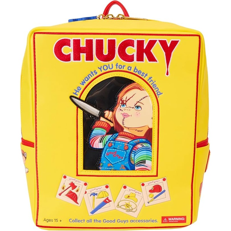 Loungefly Chucky Childs Play Cross Box Backpack New