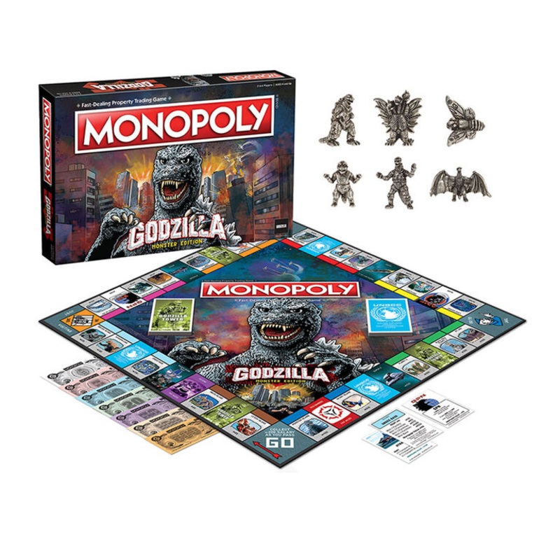 Monopoly Godzilla Monster Edition Board Game New