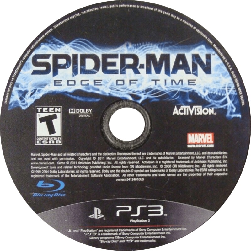 Spider-Man Edge Of Time PS3 Used Disc Only