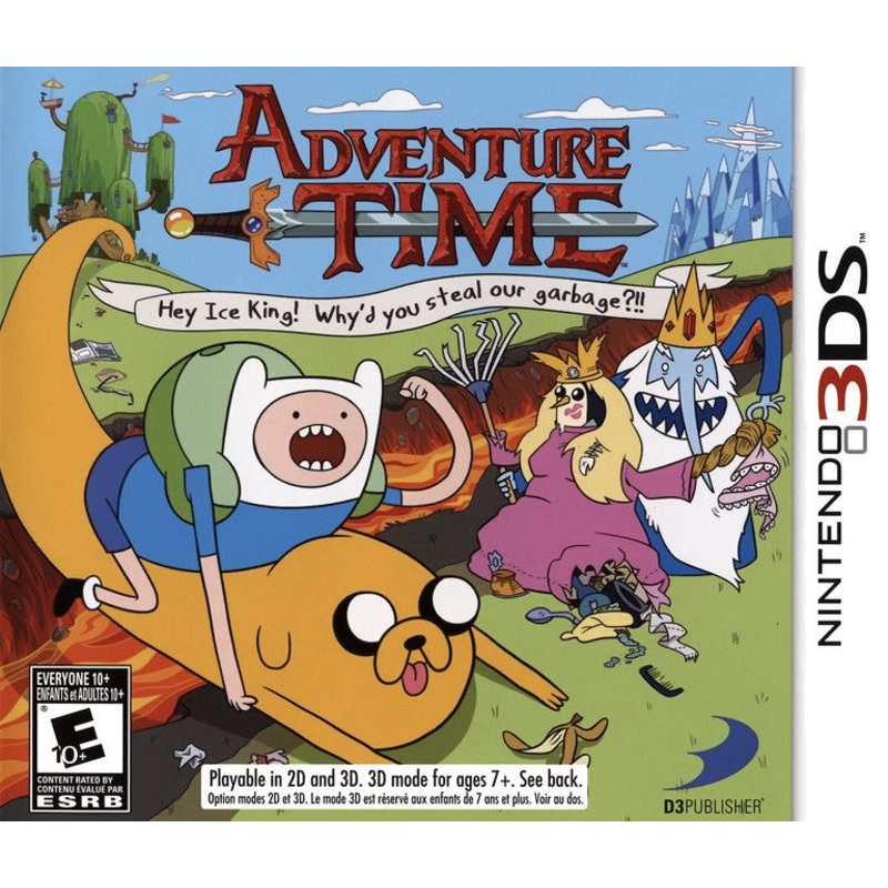 Adventure Time Hey Ice King Whyd You Steal Our Garbage 3DS Used
