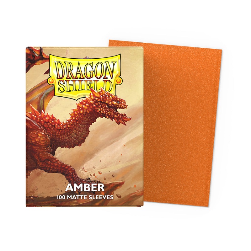 Dragon Shield Sleeves Matte Amber New
