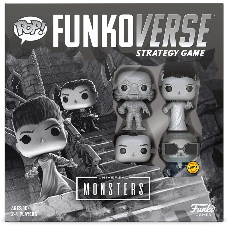Funkoverse Strategy Game Universal Monsters With CHASE INVISIBLE MAN New