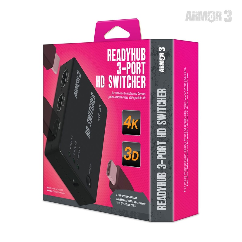 HDMI Readyhub 3 port HD Switcher Armor3 New