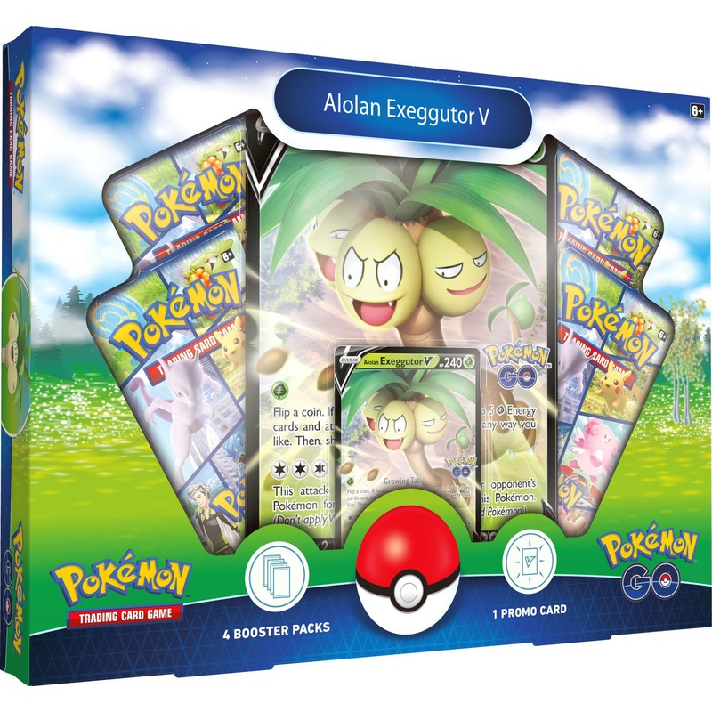 Pokemon Go V Collection Box Alolan Exeggutor New