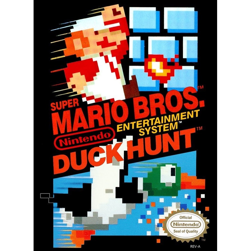 Super Mario Bros & Duck Hunt & Zapper Controller Bundle NES Used (Zapper only compatible with CRT televisions)