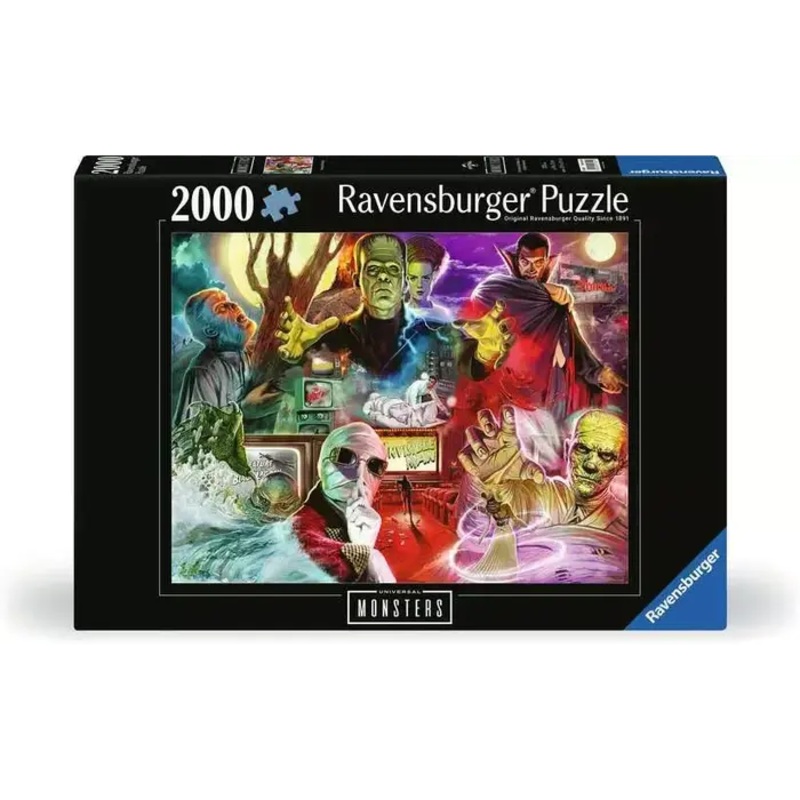 Universal Monsters 2000 Piece Puzzle New