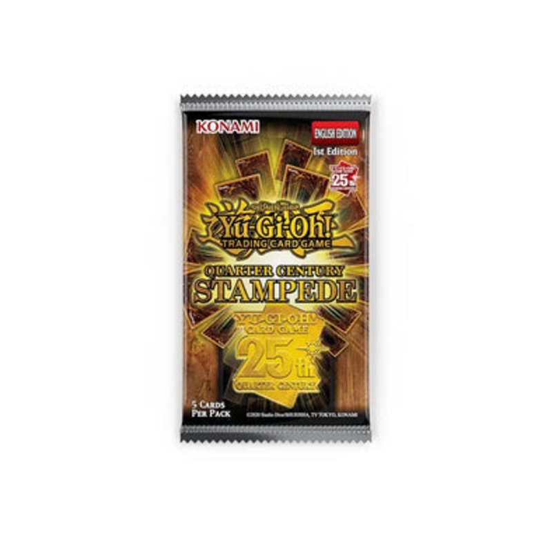 Yugioh Quarter Century Stampede Booster Pack New