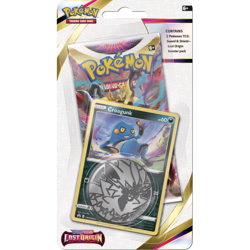 Pokemon Lost Origin Checklane Blister With Croagunk Foil Card