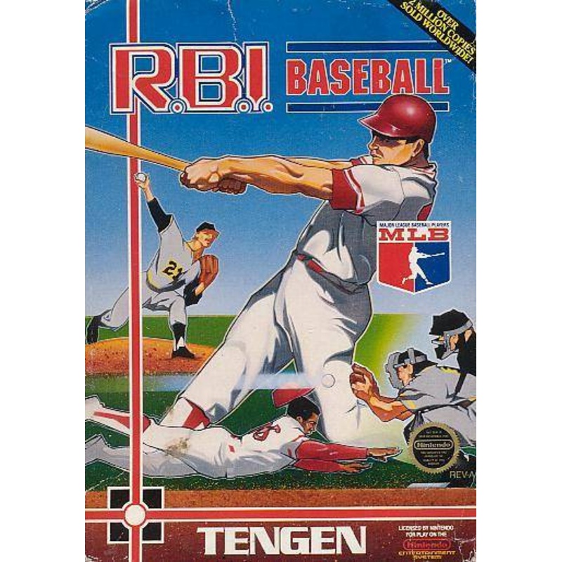RBI Baseball Gray Cartridge NES Used Cartridge Only