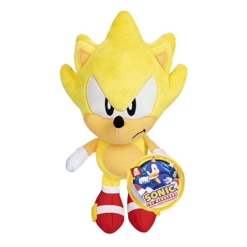 Sonic 30th Anniversary Plush Super Sonic New