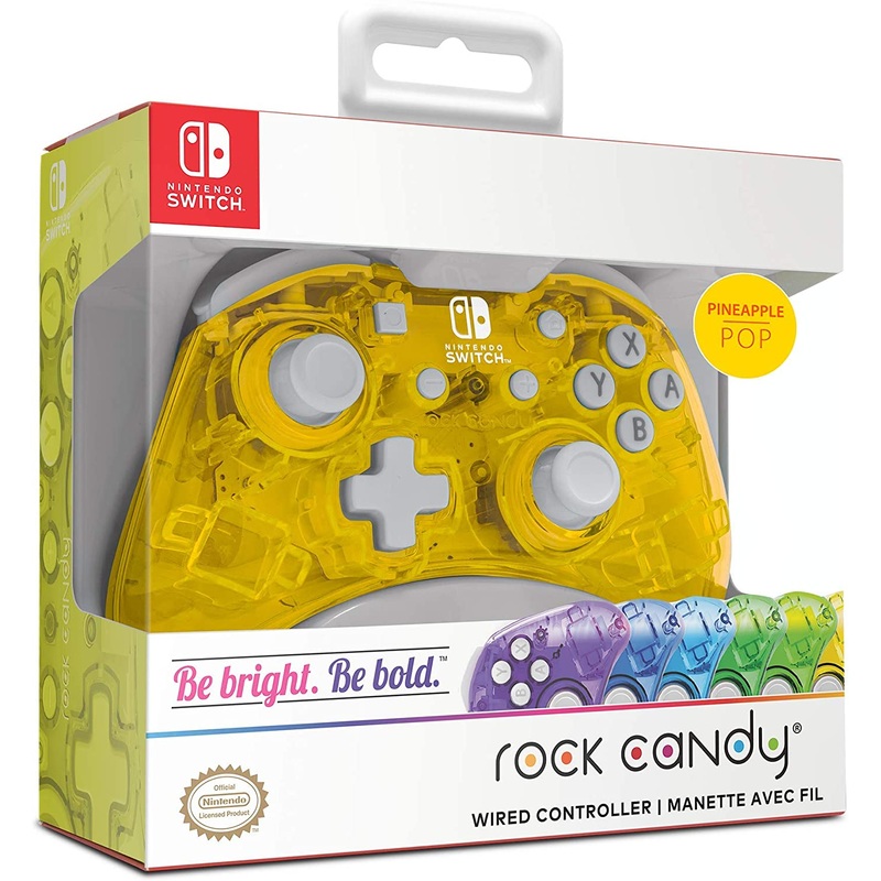Switch Controller Wired Rock Candy Pineapple Pop New