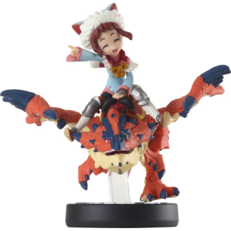 Amiibo Monster Hunter Stories One Eyed Rathalos and Female Rider Used