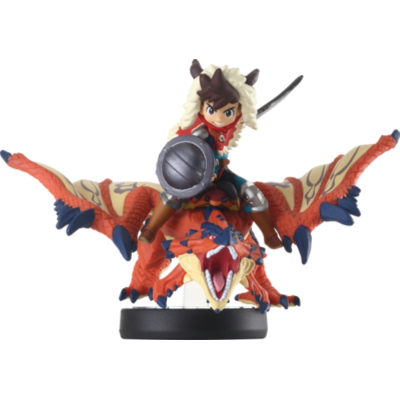 Amiibo Monster Hunter Stories One Eyed Rathalos and Male Rider Used