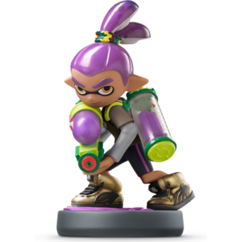 Amiibo Splatoon Inkling Boy Purple Used