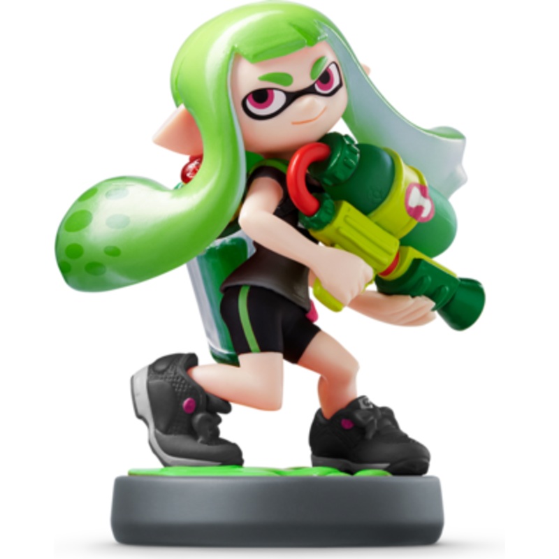 Amiibo Splatoon Inkling Girl Green Used