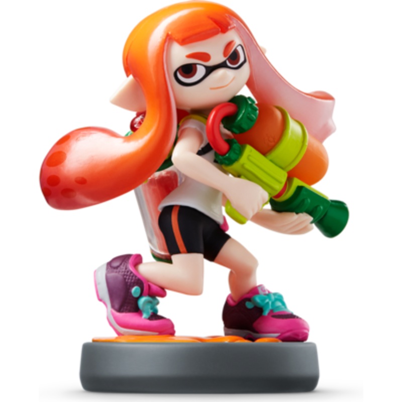 Amiibo Splatoon Inkling Girl Orange Used