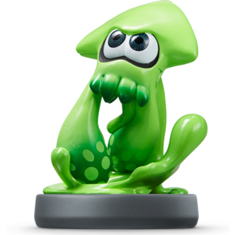 Amiibo Splatoon Inkling Squid Green Used