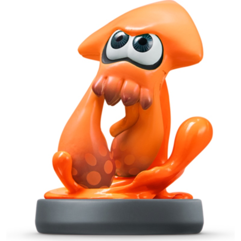 Amiibo Splatoon Inkling Squid Orange Used
