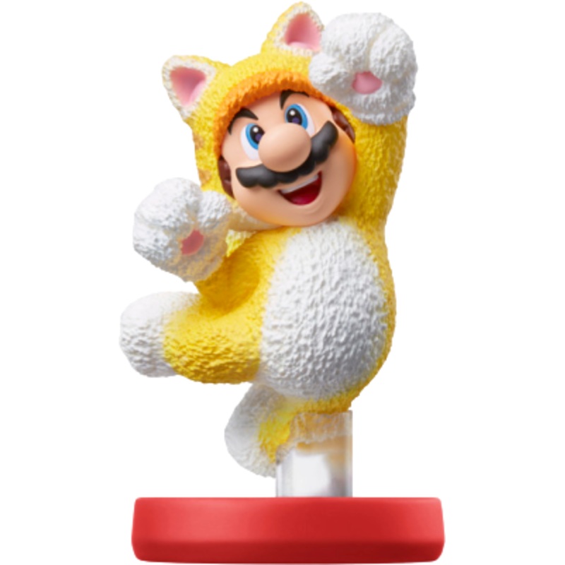 Amiibo Super Mario Cat Mario Used