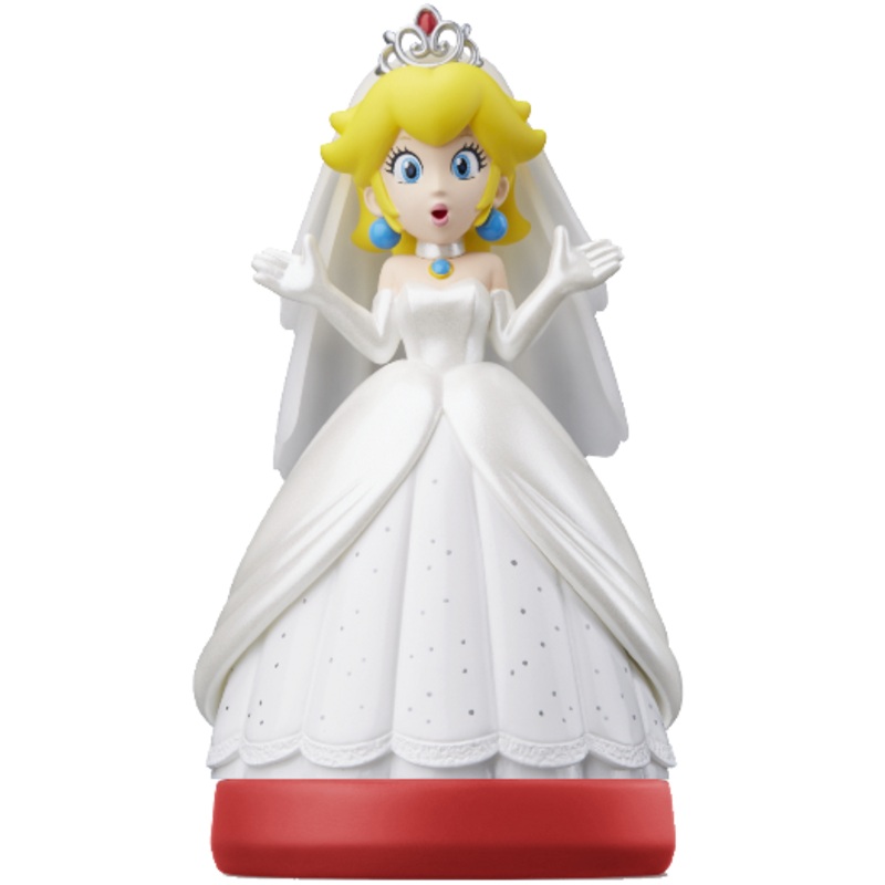Amiibo Super Mario Peach Wedding Outfit Used