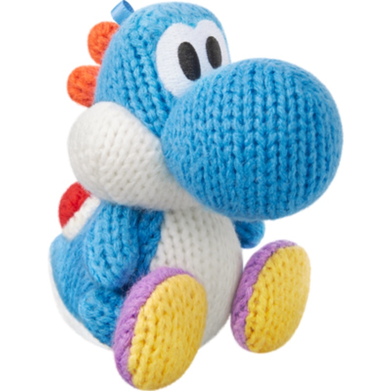 Amiibo Yoshis Woolly World Yarn Yoshi Blue Used