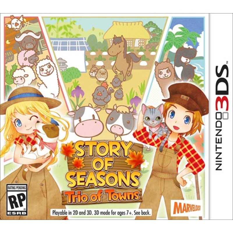 Story Of Seasons Trio Of Towns 3DS New