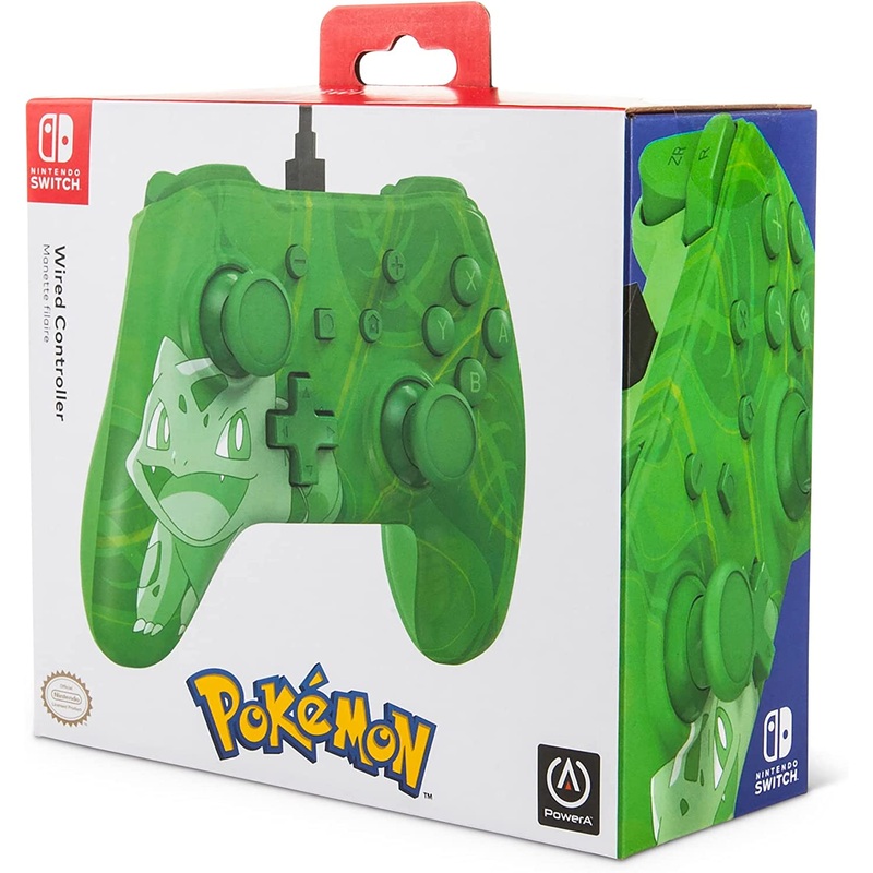 Switch Controller Enhanced Wired Power A Pokemon Bulbasaur New