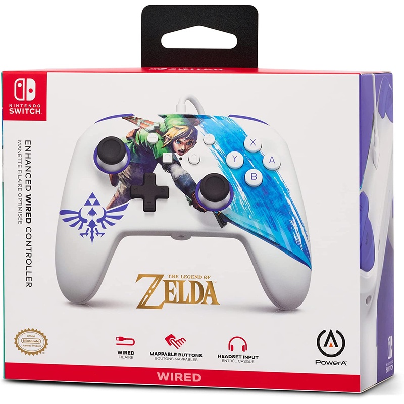 Switch Controller Enhanced Wired Power A Zelda Link Master Sword Attack New