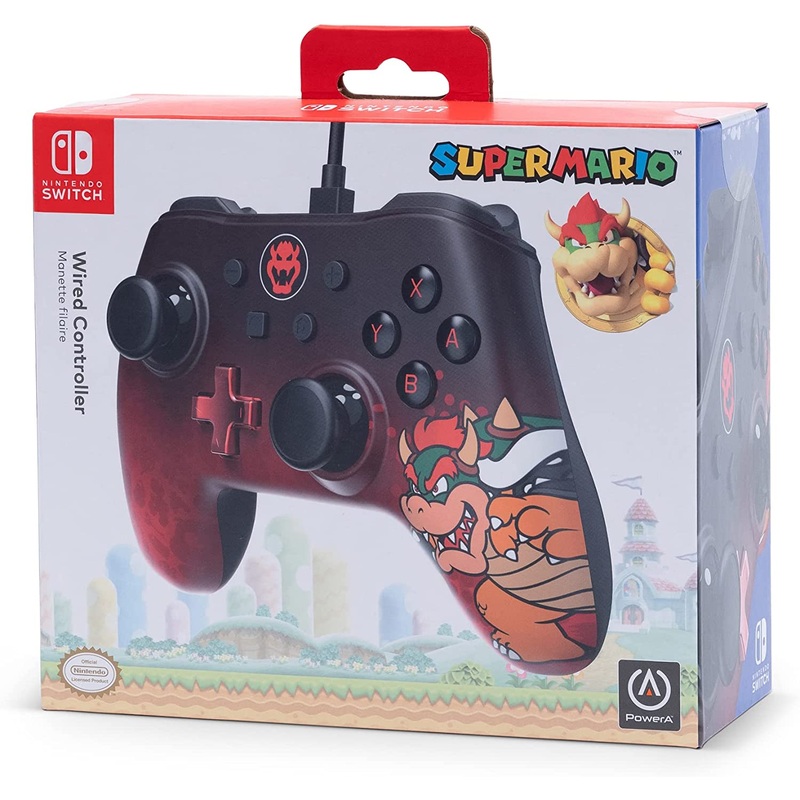 Switch Controller Wired Power A Bowser New