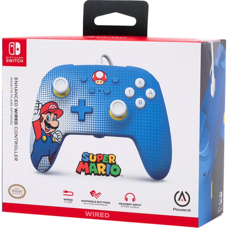 Switch Controller Wired Power A Mario Pop Art New
