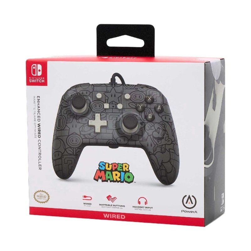 Switch Controller Wired Power A Mario Power Up New